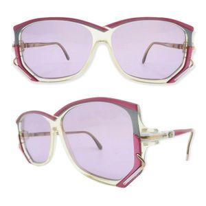 1980’s CAZAL Iconic Pink Angular Sunglasses, Made in Germany